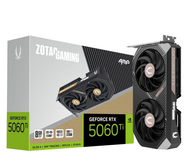 Zotac GeForce RTX 5060 Ti AMP 8GB GDDR7 DLSS4 - 1330990 - zdjęcie